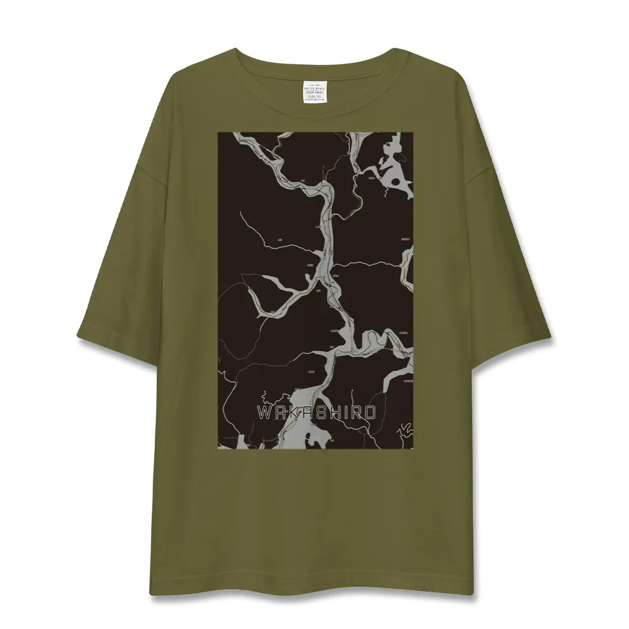 【若代(岡山県)】地図柄ビッグシルエットTシャツ
