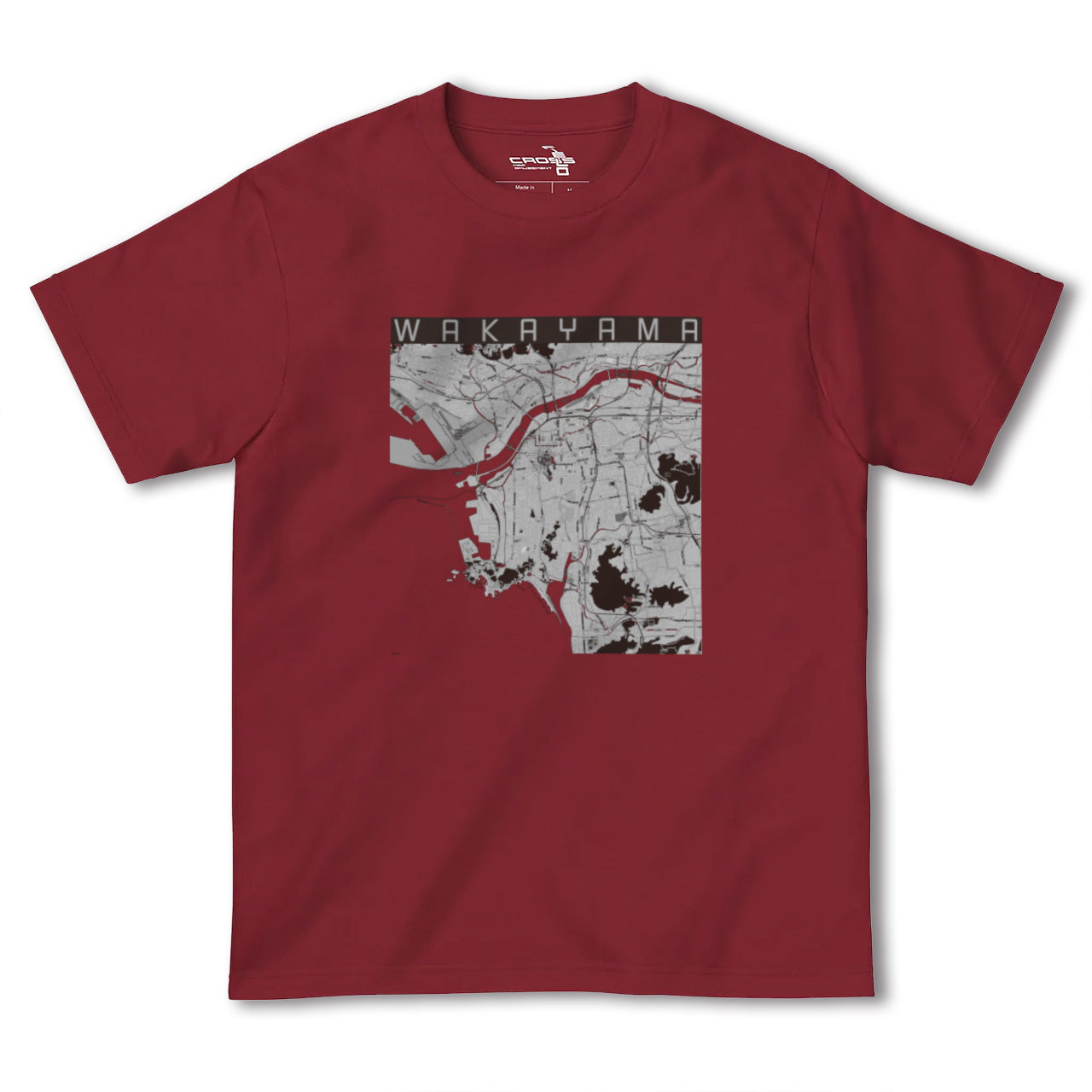 【和歌山(和歌山県)】地図柄ヘビーウェイトTシャツ