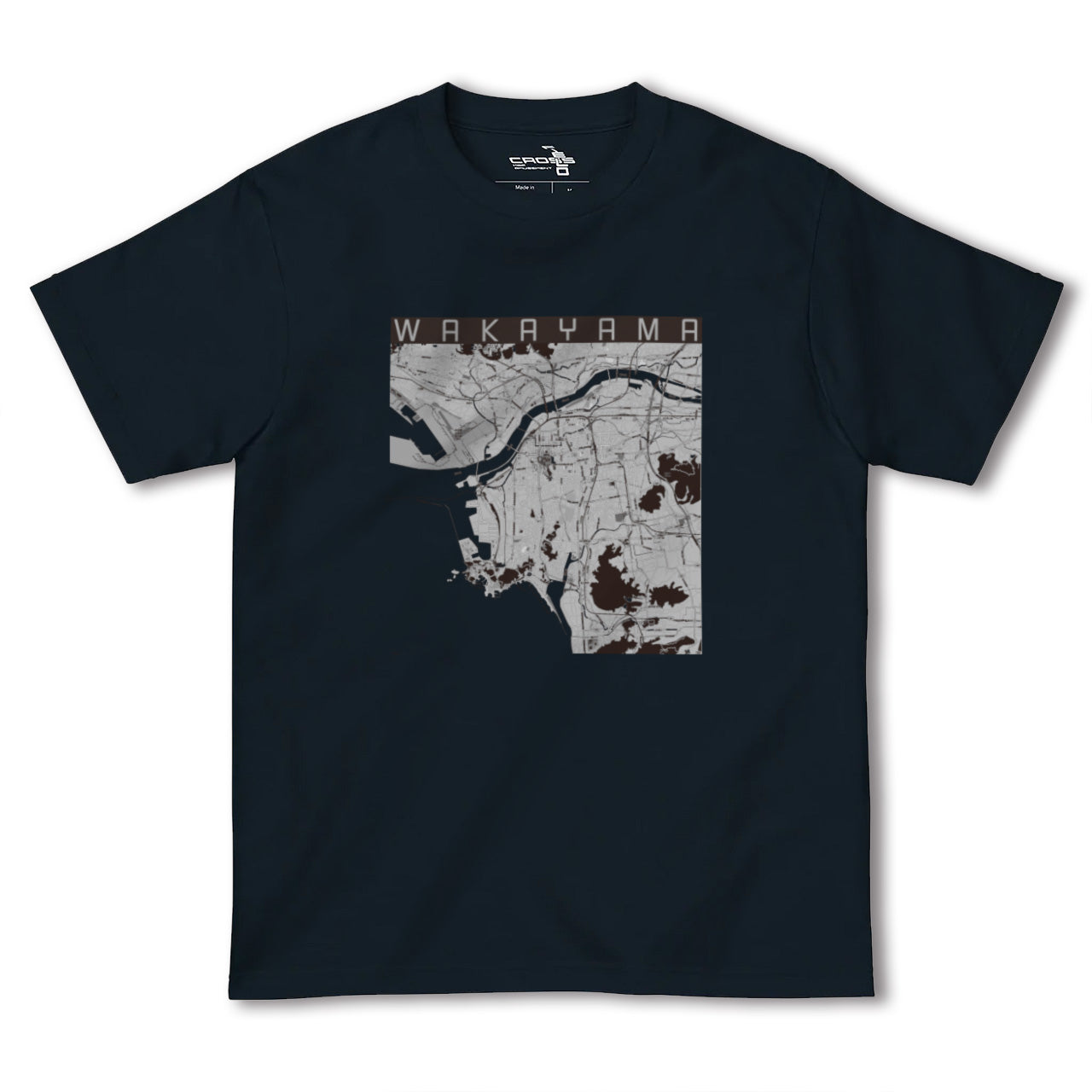 【和歌山(和歌山県)】地図柄ヘビーウェイトTシャツ