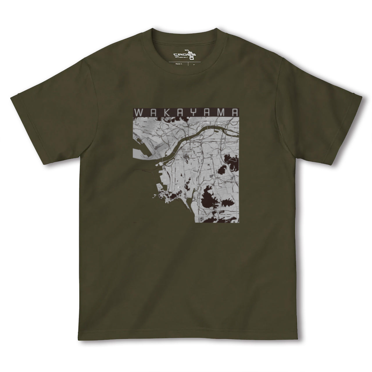 【和歌山(和歌山県)】地図柄ヘビーウェイトTシャツ