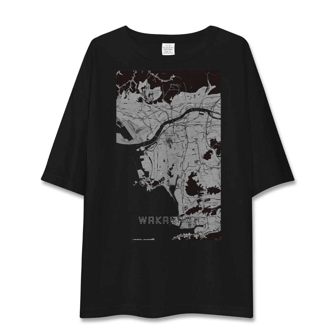 【和歌山(和歌山県)】地図柄ビッグシルエットTシャツ