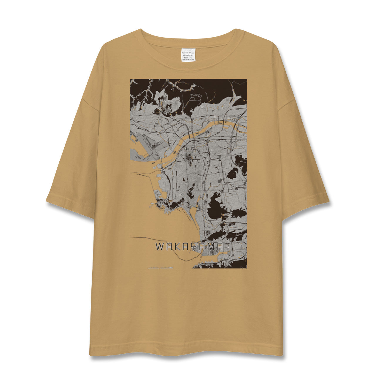 【和歌山(和歌山県)】地図柄ビッグシルエットTシャツ
