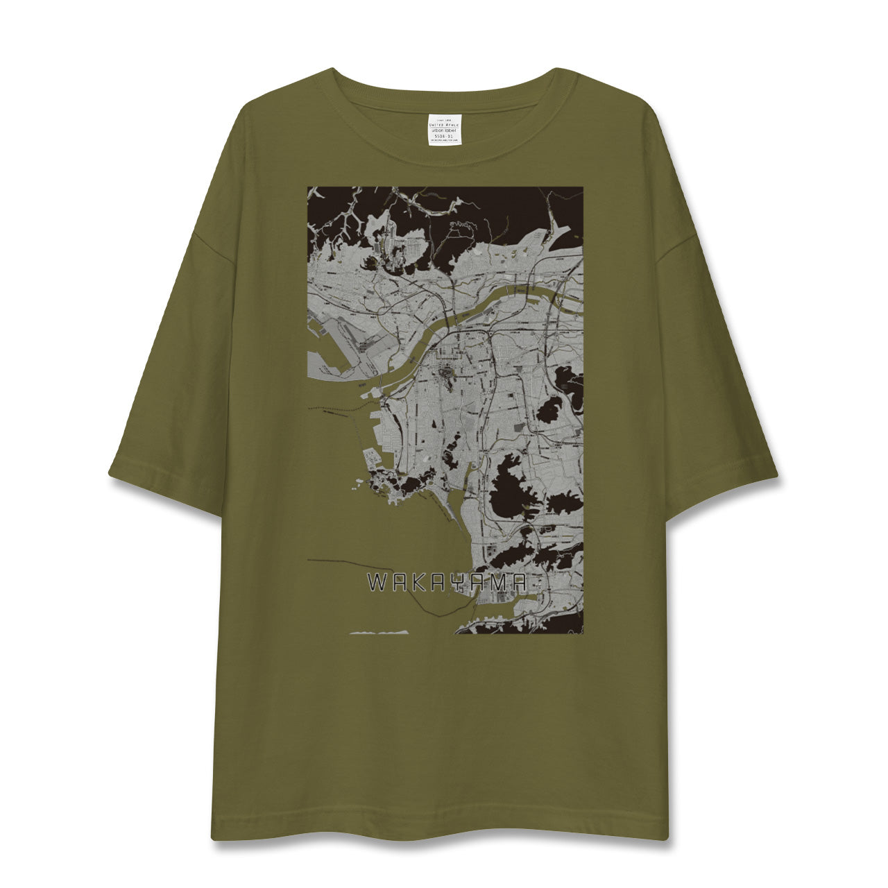 【和歌山(和歌山県)】地図柄ビッグシルエットTシャツ