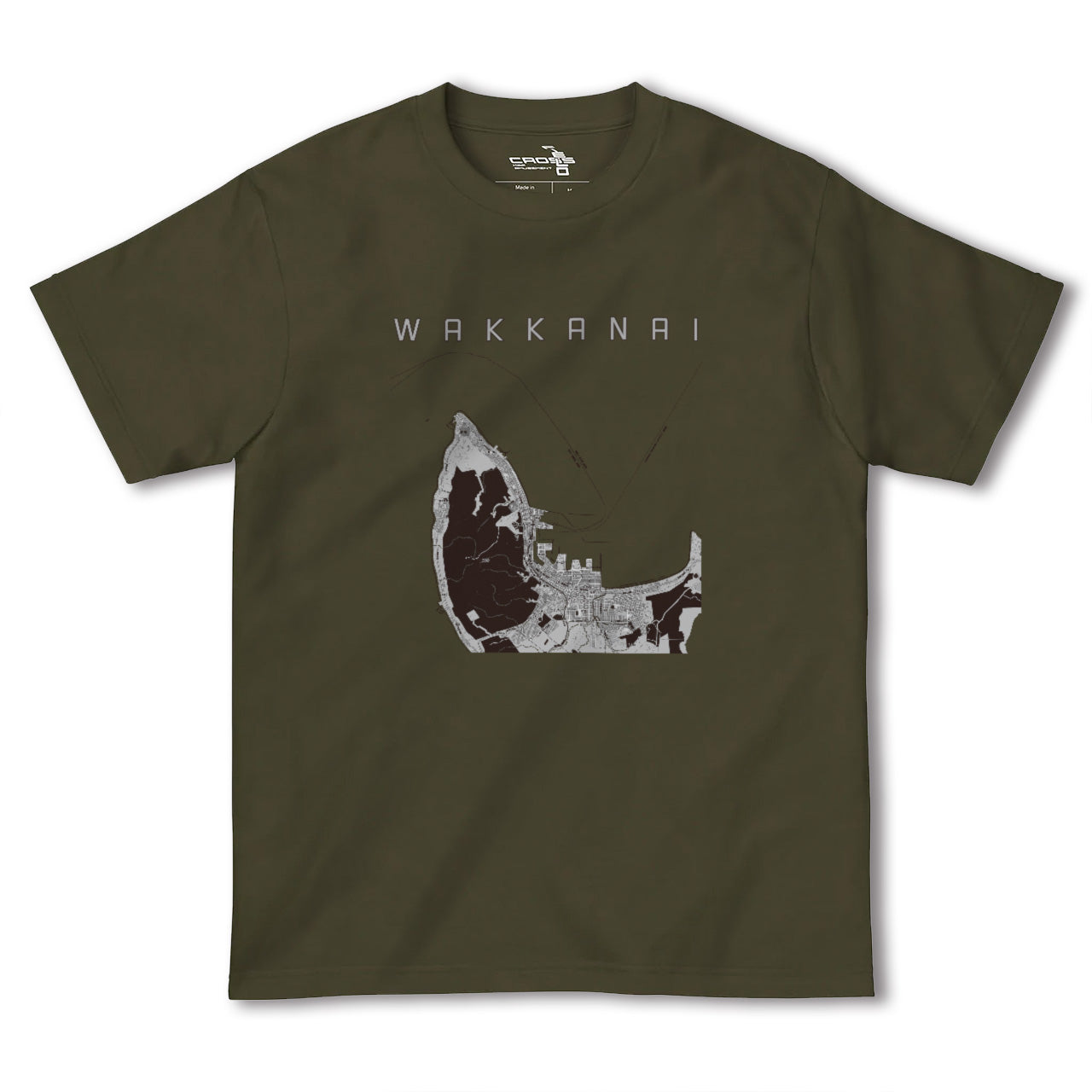 【稚内(北海道)】地図柄ヘビーウェイトTシャツ