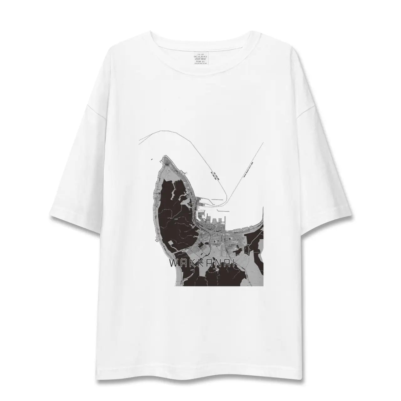 【稚内(北海道)】地図柄ビッグシルエットTシャツ