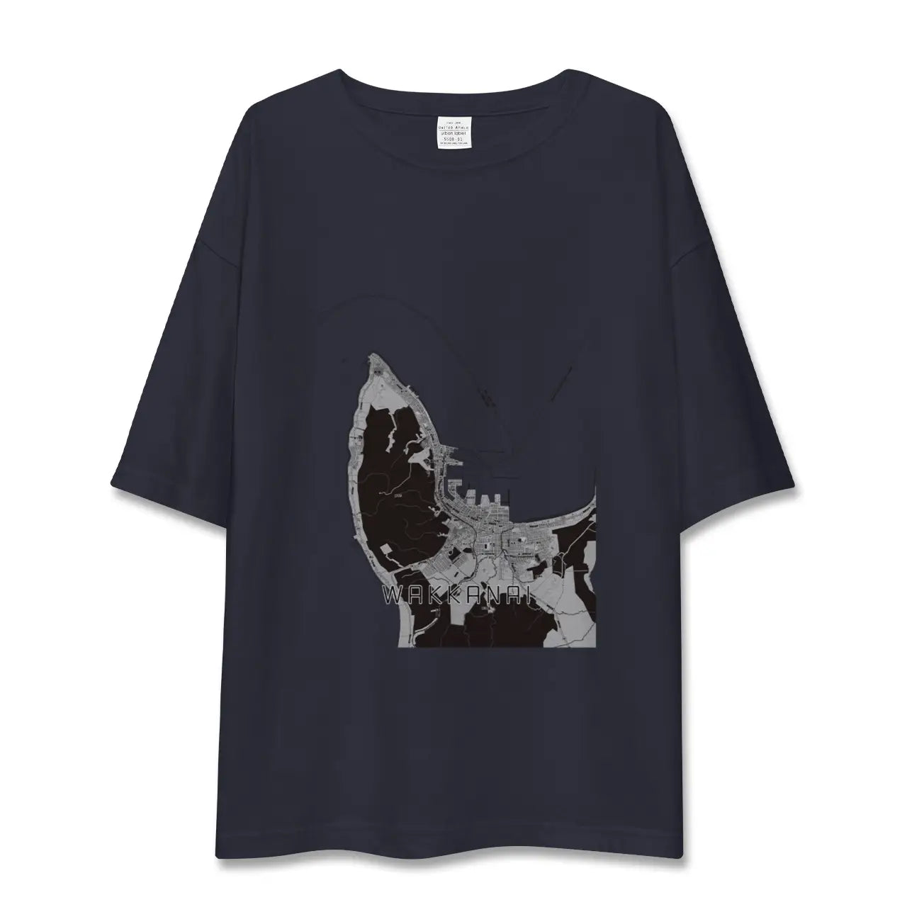 【稚内(北海道)】地図柄ビッグシルエットTシャツ