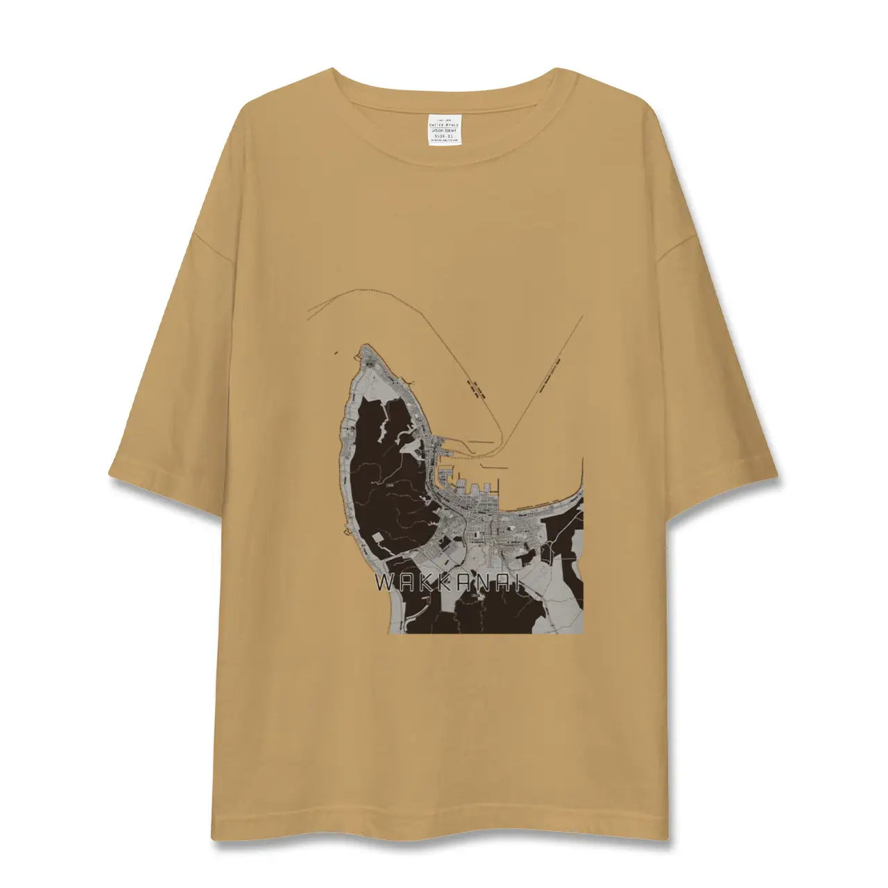 【稚内(北海道)】地図柄ビッグシルエットTシャツ