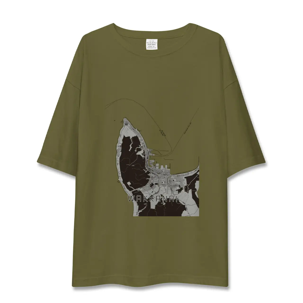 【稚内(北海道)】地図柄ビッグシルエットTシャツ