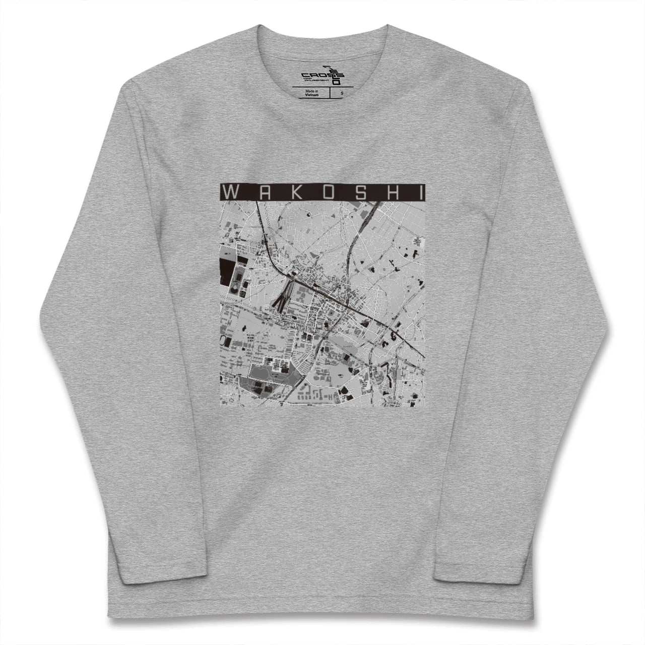 【和光市(埼玉県)】地図柄ロングスリーブTシャツ