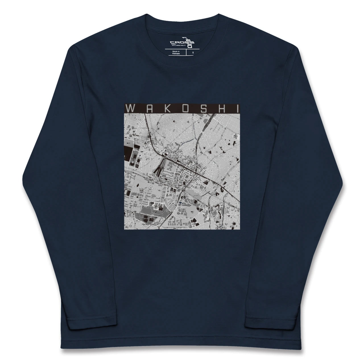 【和光市(埼玉県)】地図柄ロングスリーブTシャツ