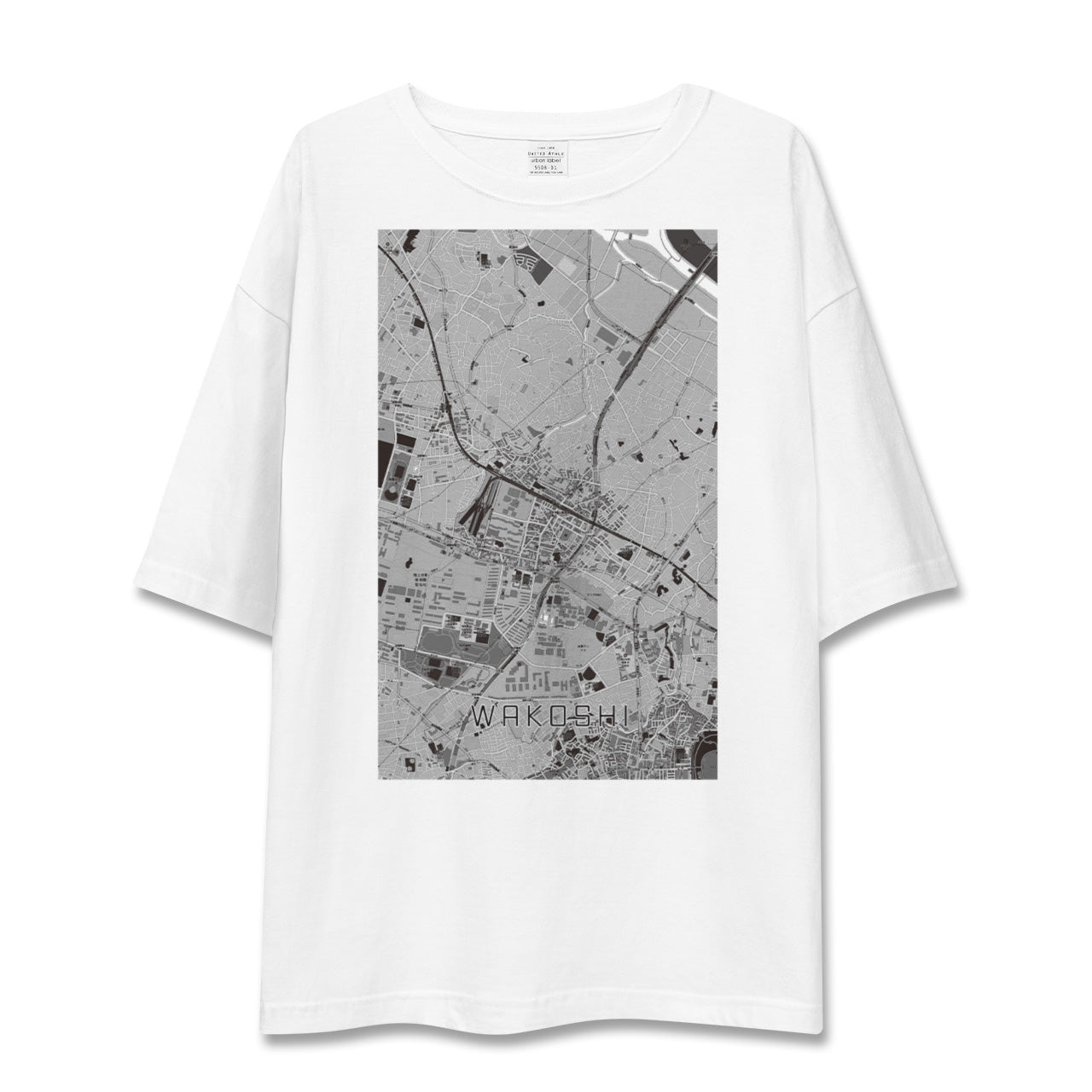 【和光市(埼玉県)】地図柄ビッグシルエットTシャツ
