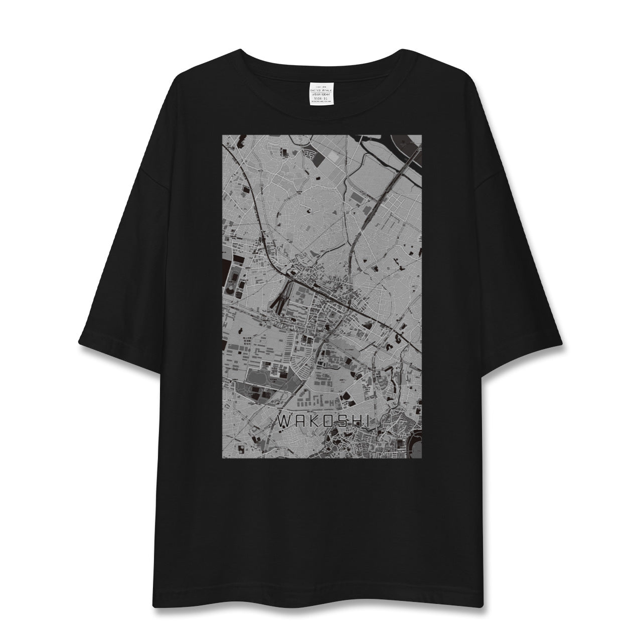 【和光市(埼玉県)】地図柄ビッグシルエットTシャツ