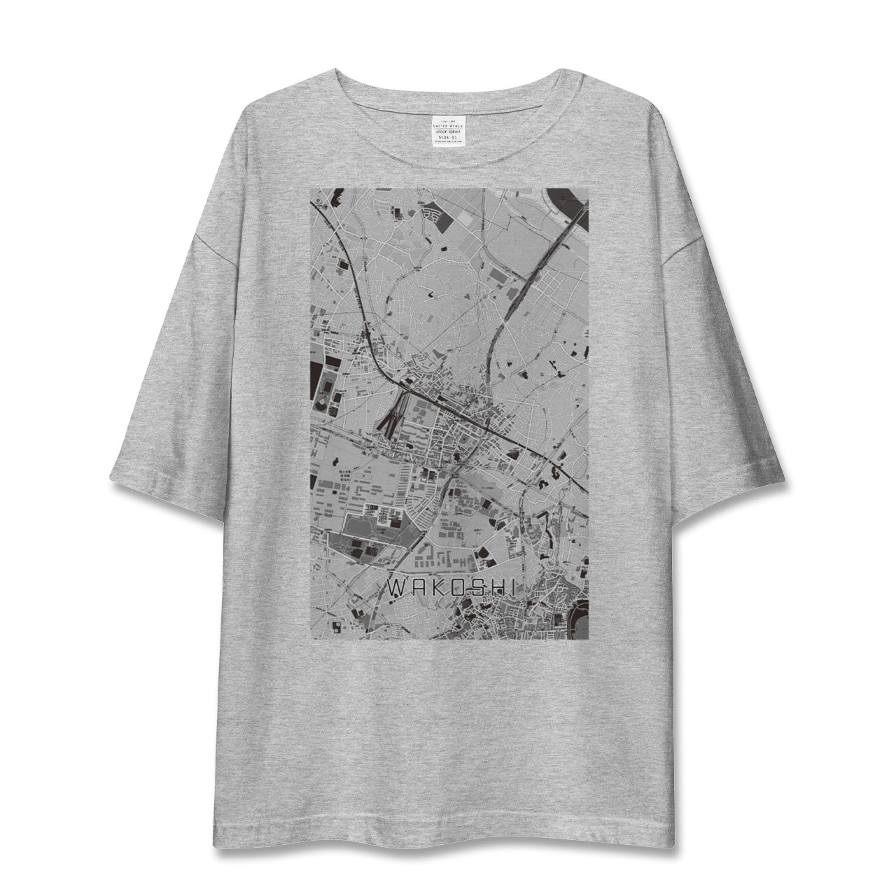 【和光市(埼玉県)】地図柄ビッグシルエットTシャツ