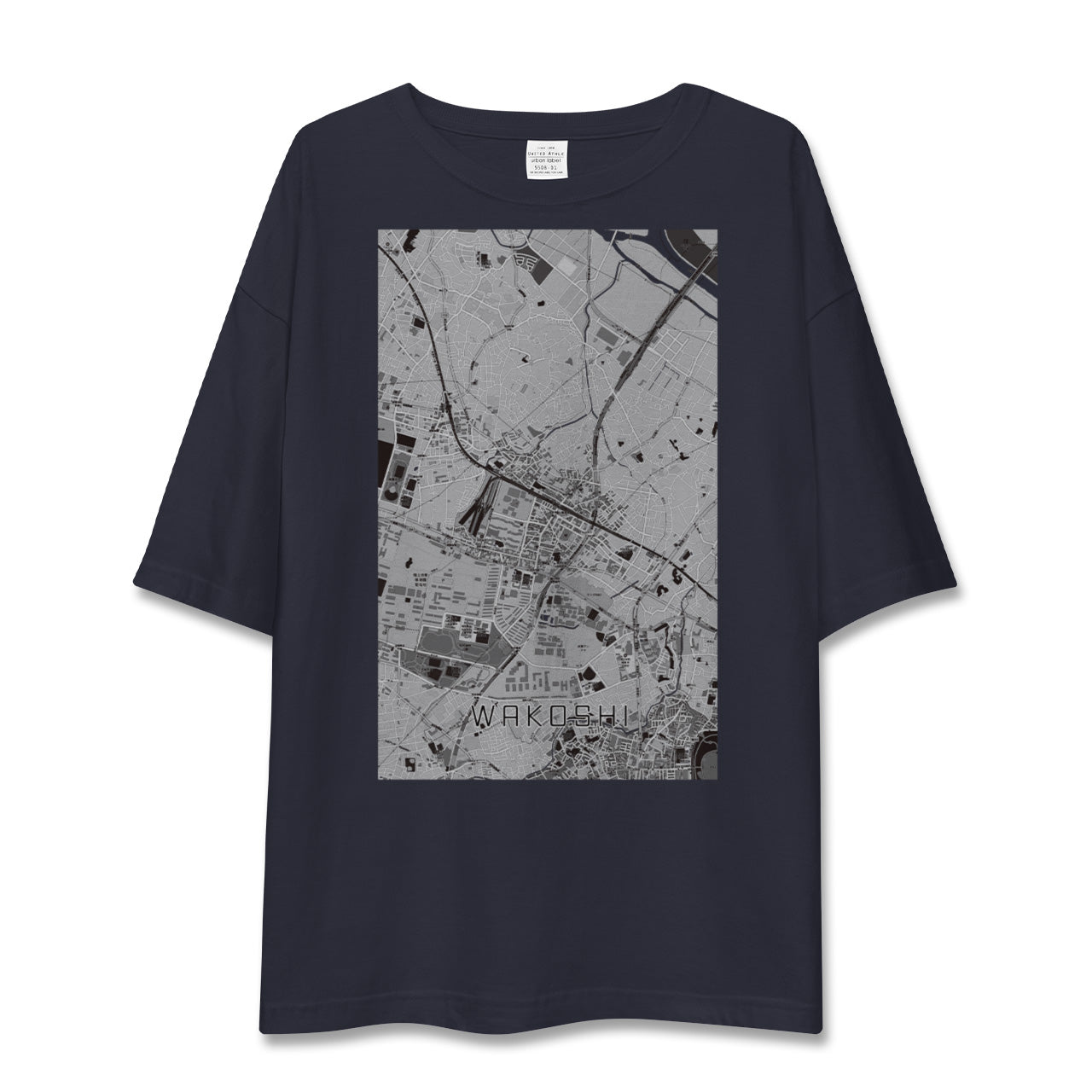 【和光市(埼玉県)】地図柄ビッグシルエットTシャツ