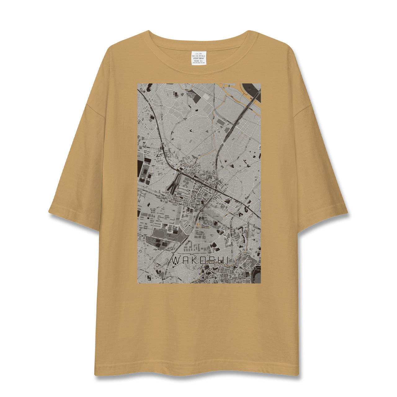 【和光市(埼玉県)】地図柄ビッグシルエットTシャツ