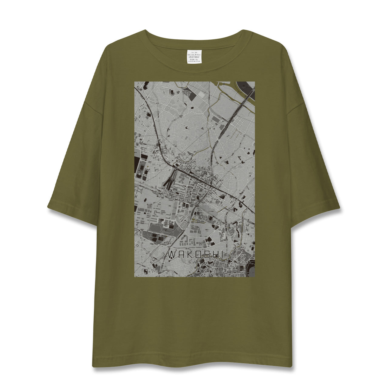 【和光市(埼玉県)】地図柄ビッグシルエットTシャツ