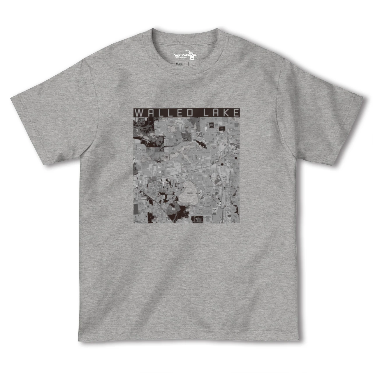 【ウォールドレイク(アメリカ)】地図柄ヘビーウェイトTシャツ