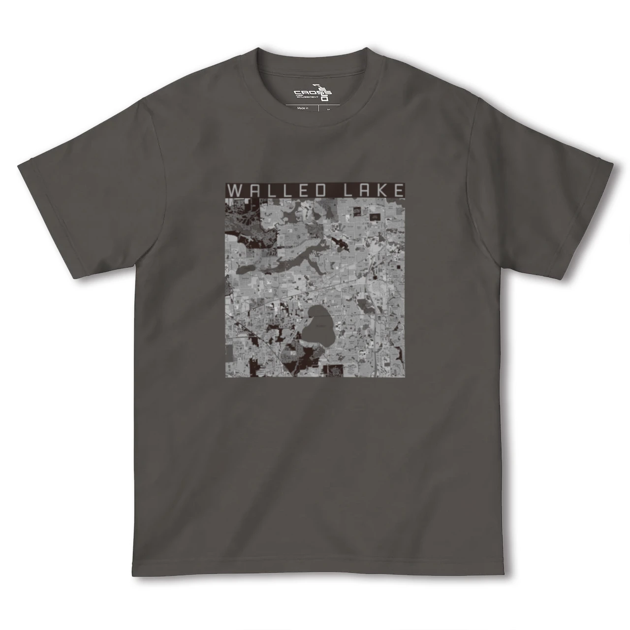 【ウォールドレイク(アメリカ)】地図柄ヘビーウェイトTシャツ