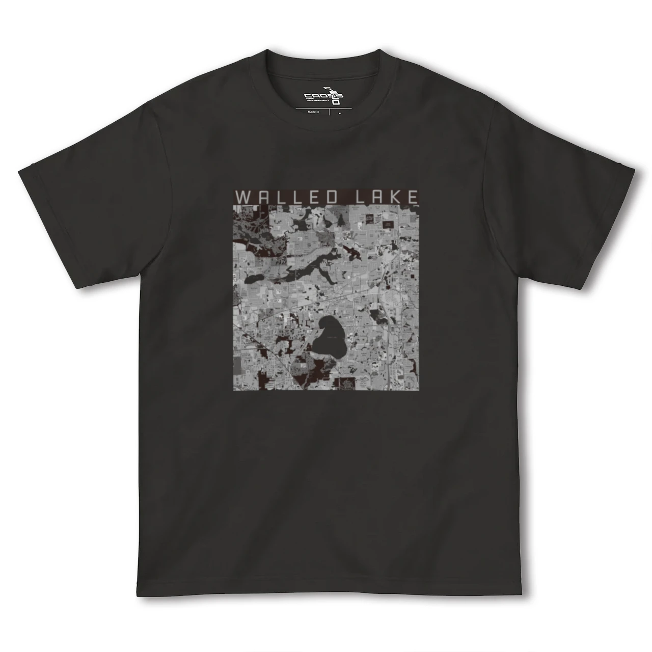 【ウォールドレイク(アメリカ)】地図柄ヘビーウェイトTシャツ