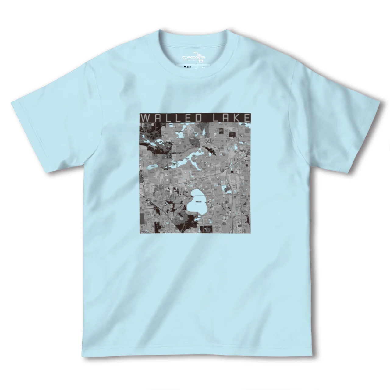 【ウォールドレイク(アメリカ)】地図柄ヘビーウェイトTシャツ