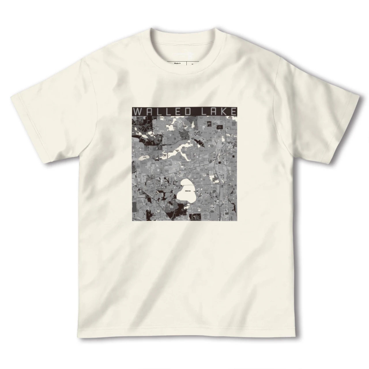 【ウォールドレイク(アメリカ)】地図柄ヘビーウェイトTシャツ