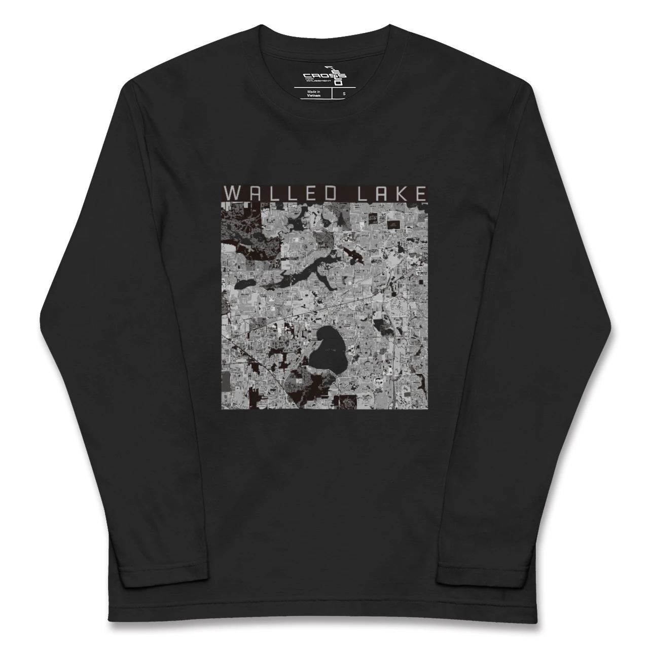 【ウォールドレイク(アメリカ)】地図柄ロングスリーブTシャツ