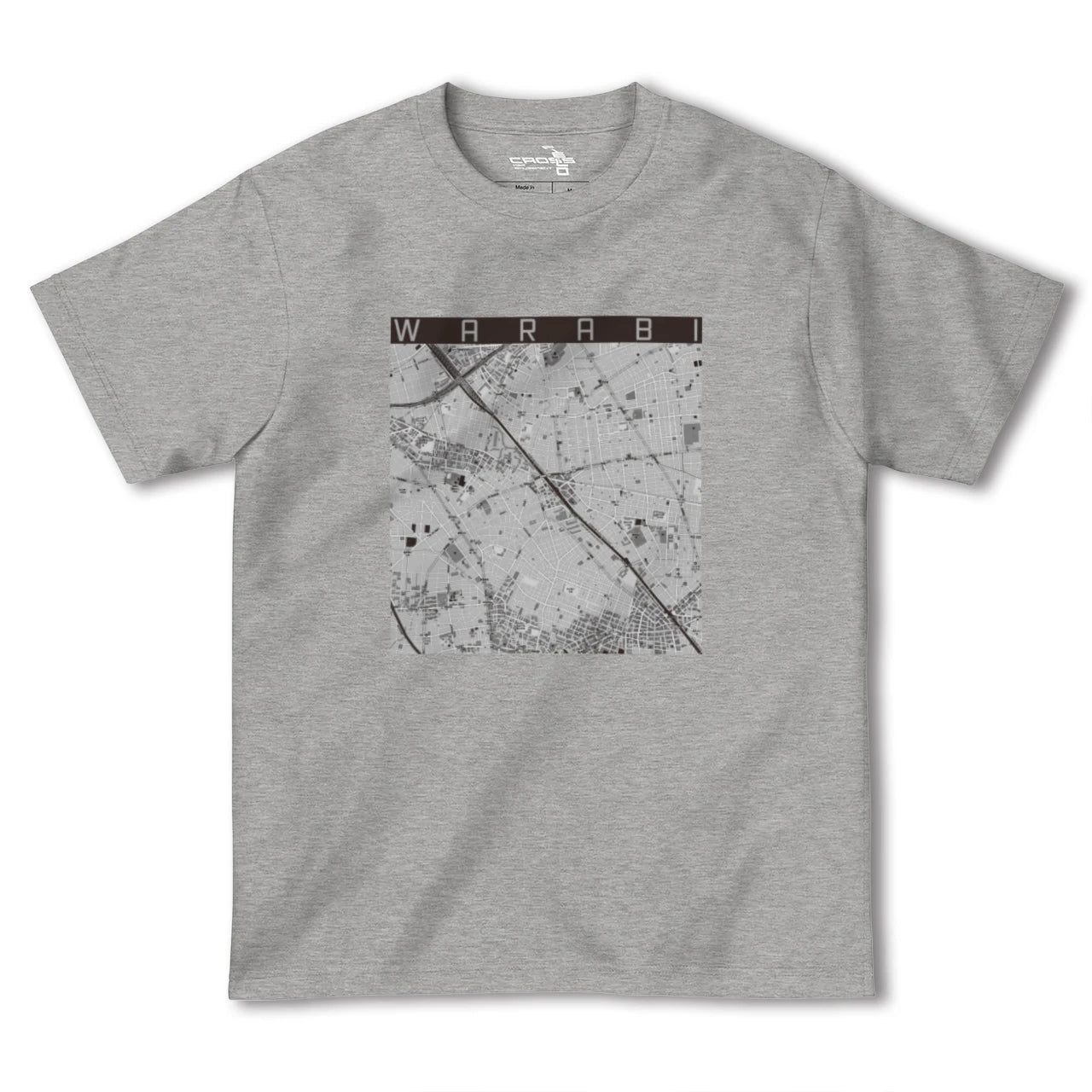 【蕨(埼玉県)】地図柄ヘビーウェイトTシャツ