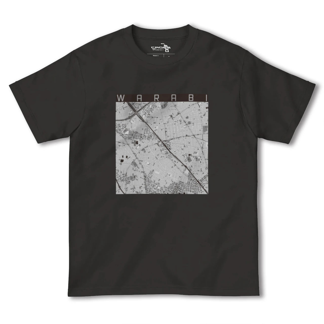 【蕨(埼玉県)】地図柄ヘビーウェイトTシャツ