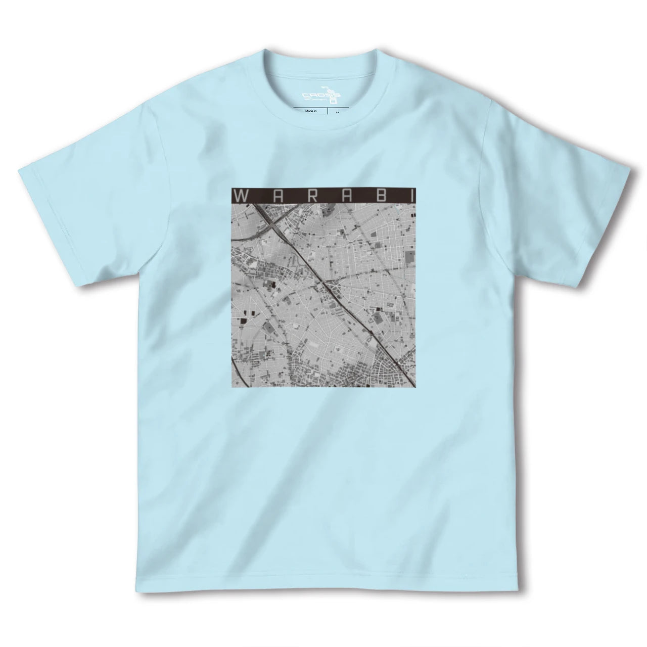 【蕨(埼玉県)】地図柄ヘビーウェイトTシャツ