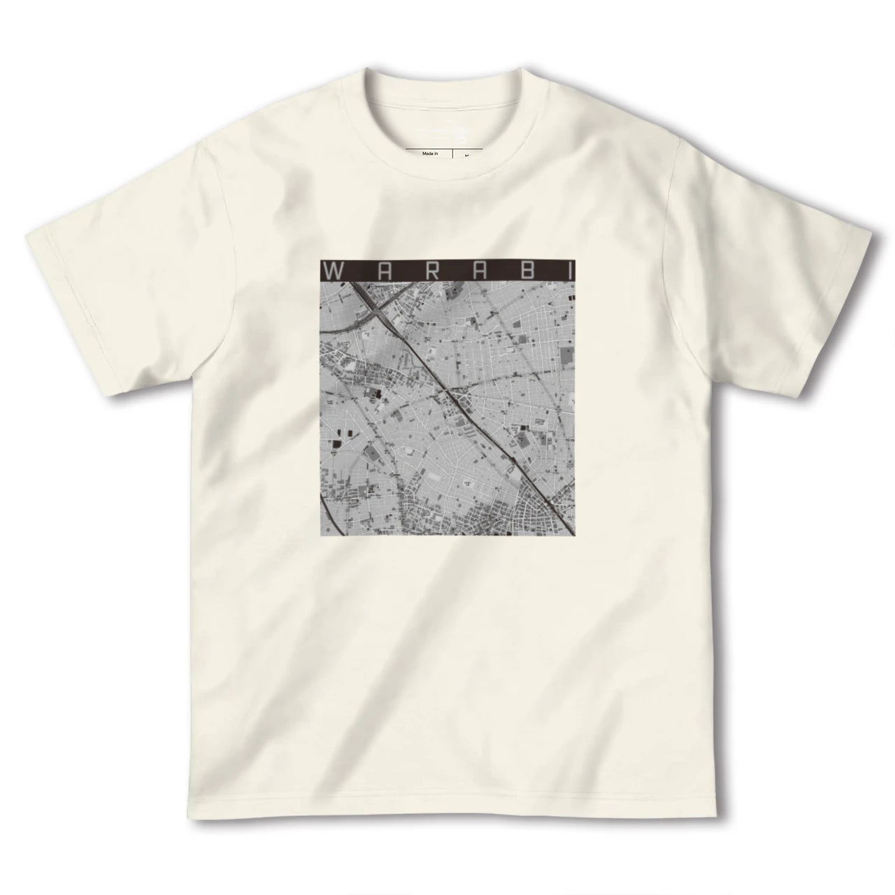 【蕨(埼玉県)】地図柄ヘビーウェイトTシャツ