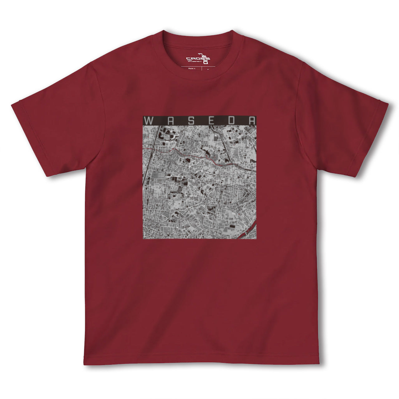 【早稲田(東京都)】地図柄ヘビーウェイトTシャツ