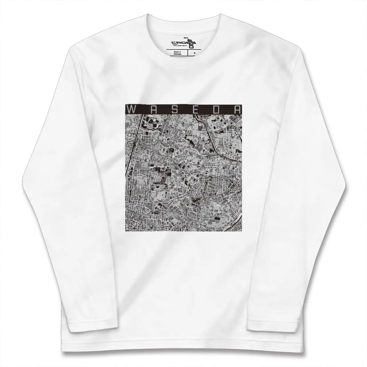 【早稲田(東京都)】地図柄ロングスリーブTシャツ