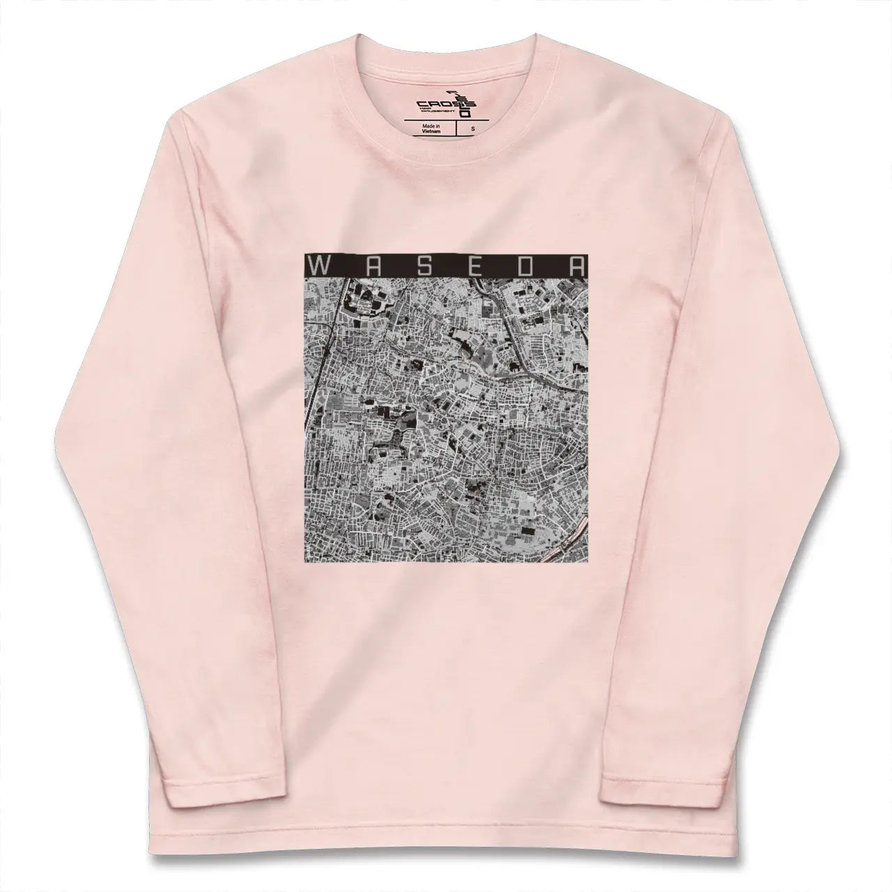 【早稲田(東京都)】地図柄ロングスリーブTシャツ