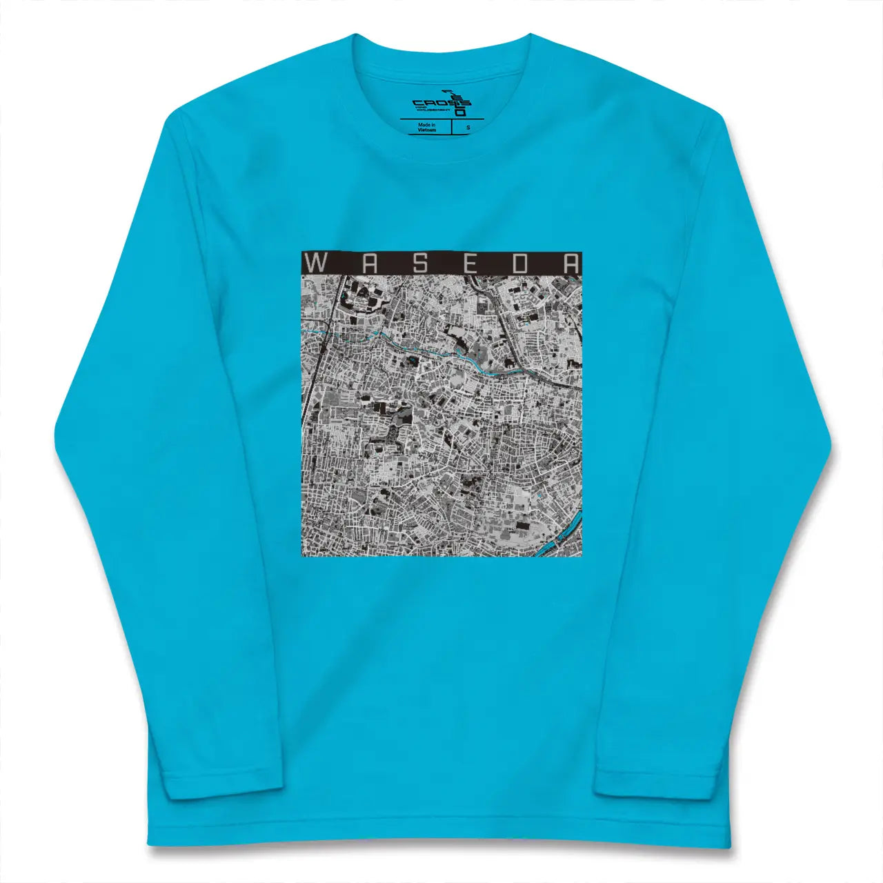 【早稲田(東京都)】地図柄ロングスリーブTシャツ