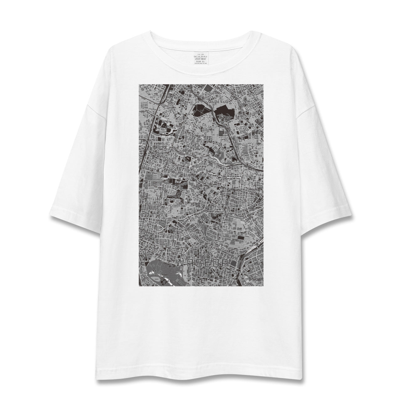 【早稲田(東京都)】地図柄ビッグシルエットTシャツ