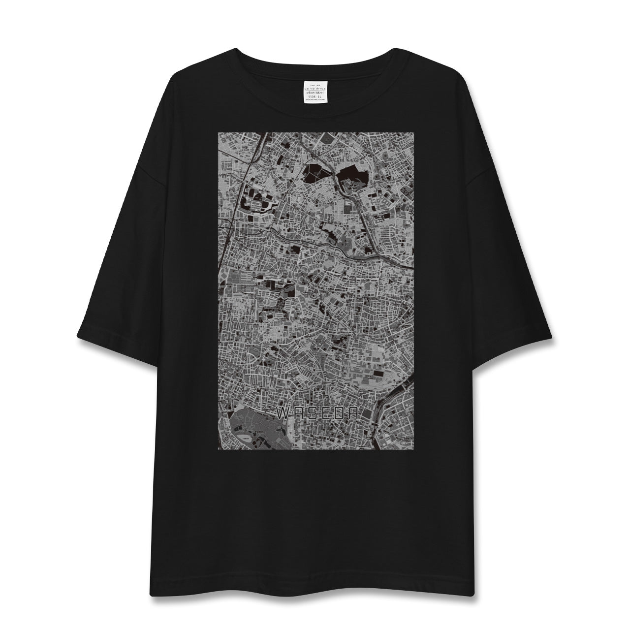 【早稲田(東京都)】地図柄ビッグシルエットTシャツ