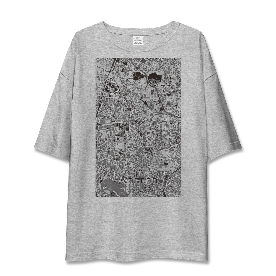 【早稲田(東京都)】地図柄ビッグシルエットTシャツ
