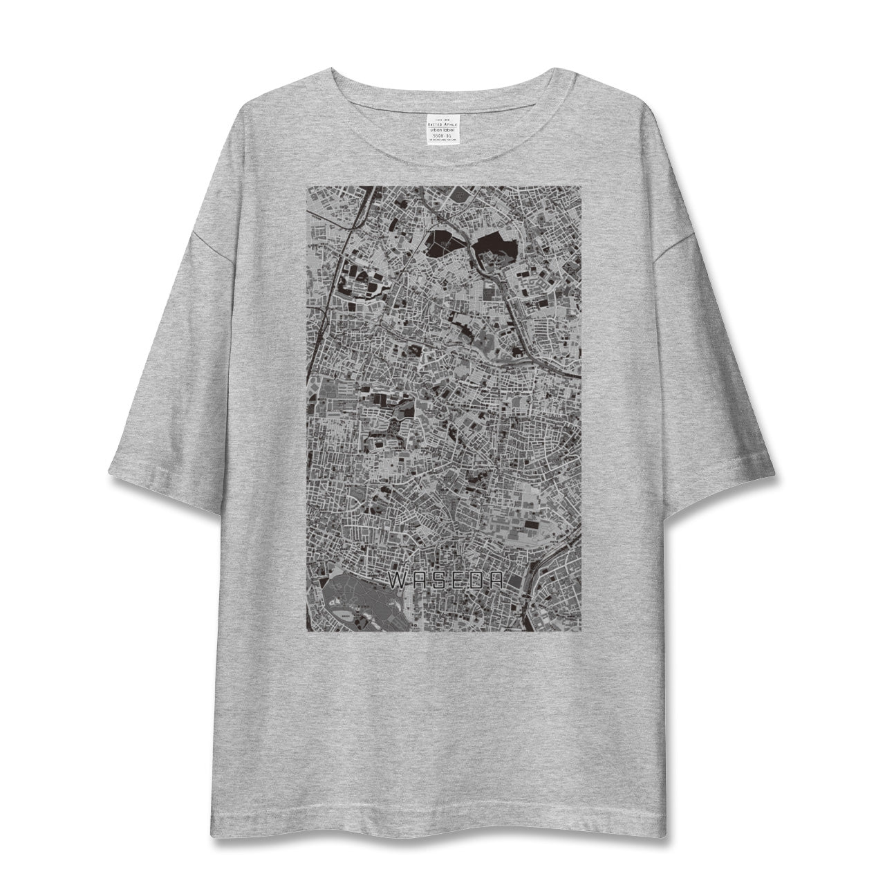 【早稲田(東京都)】地図柄ビッグシルエットTシャツ