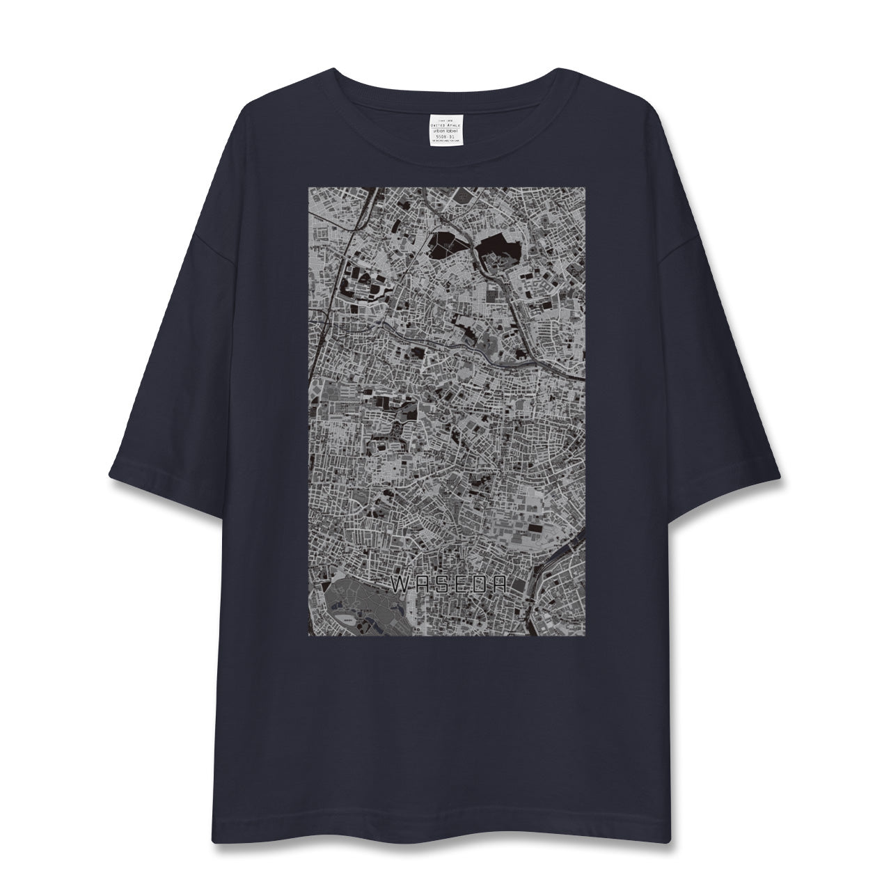 【早稲田(東京都)】地図柄ビッグシルエットTシャツ