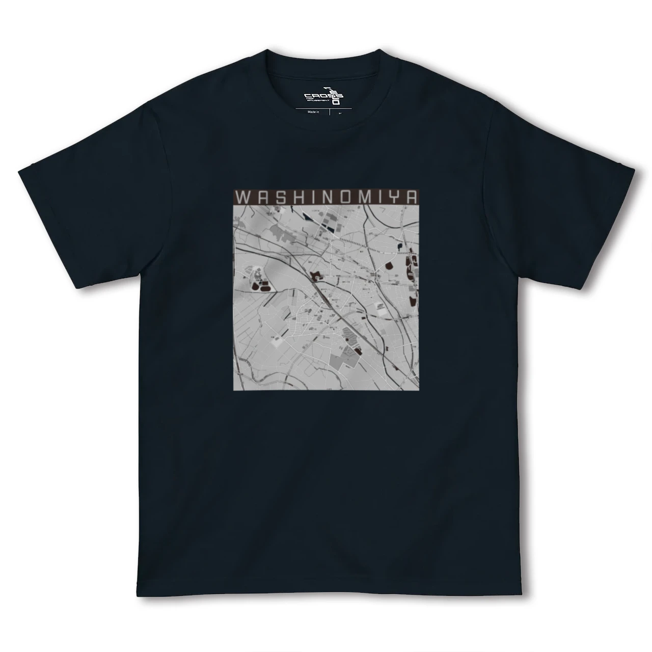 【鷲宮(埼玉県)】地図柄ヘビーウェイトTシャツ