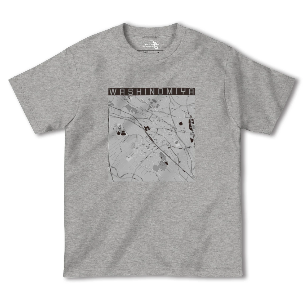 【鷲宮(埼玉県)】地図柄ヘビーウェイトTシャツ