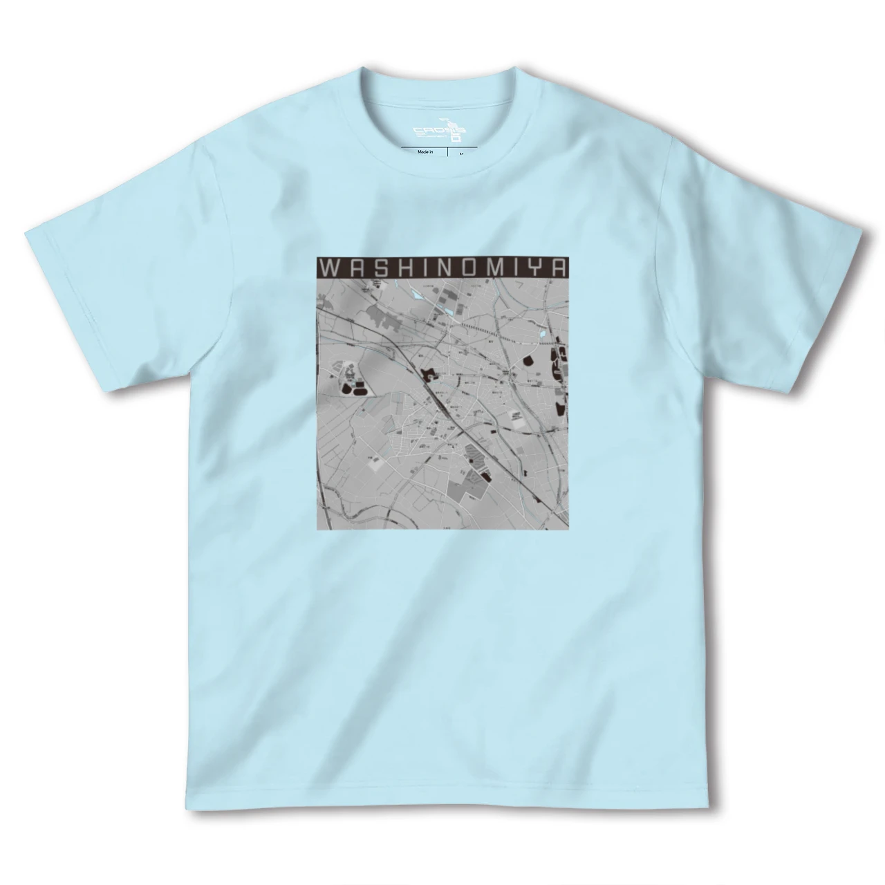 【鷲宮(埼玉県)】地図柄ヘビーウェイトTシャツ