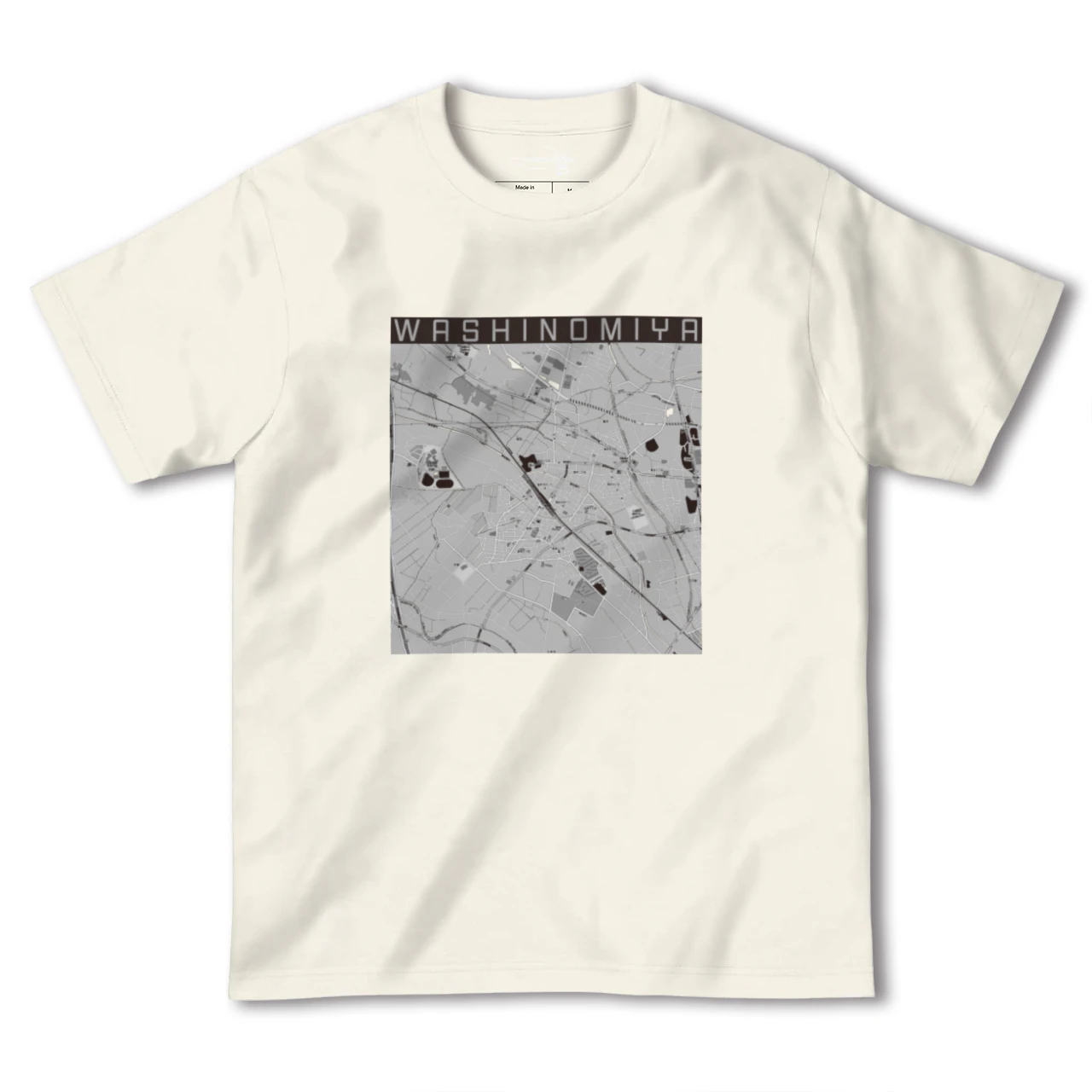 【鷲宮(埼玉県)】地図柄ヘビーウェイトTシャツ