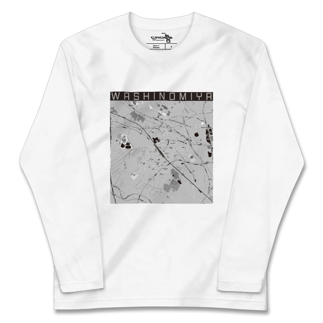 【鷲宮(埼玉県)】地図柄ロングスリーブTシャツ