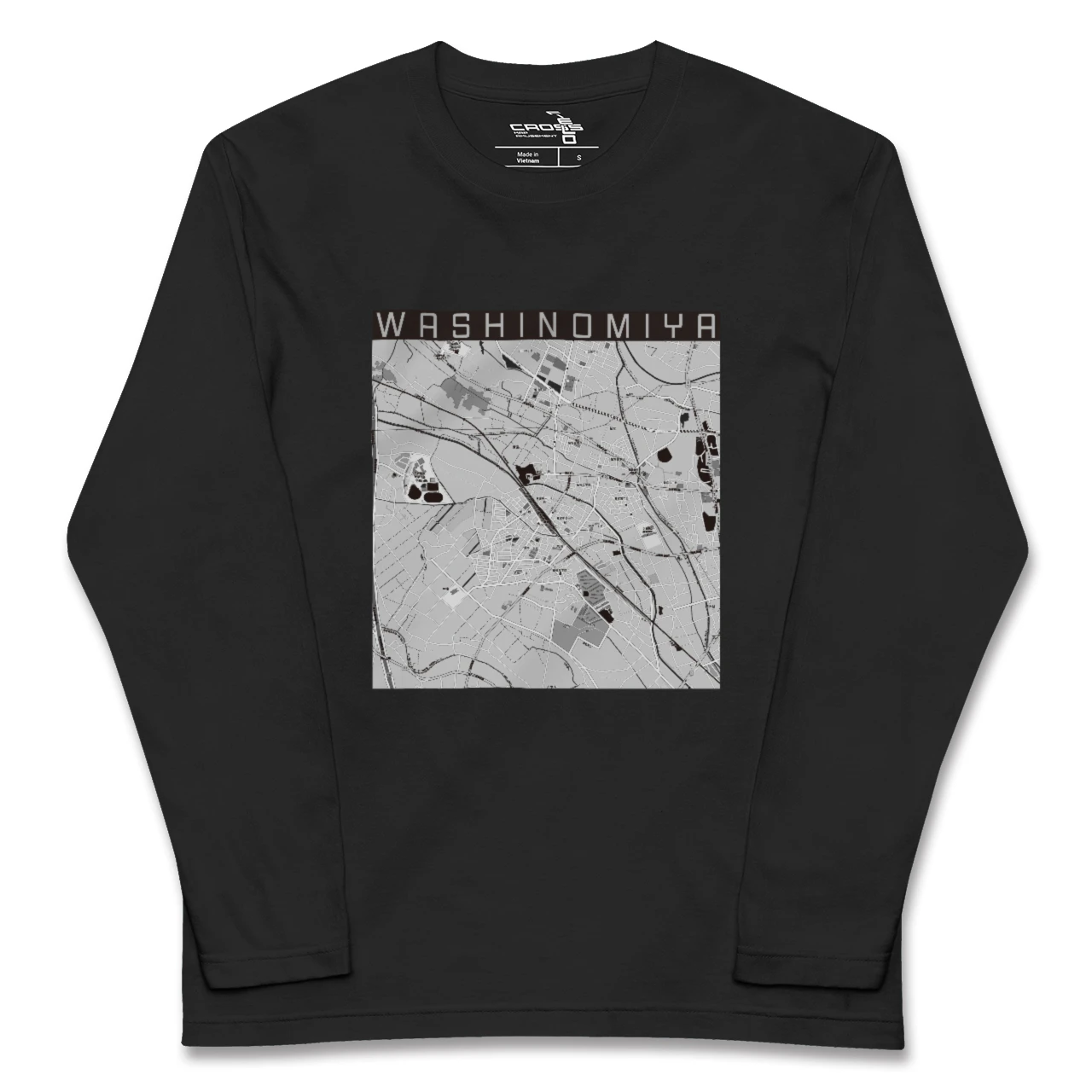 【鷲宮(埼玉県)】地図柄ロングスリーブTシャツ