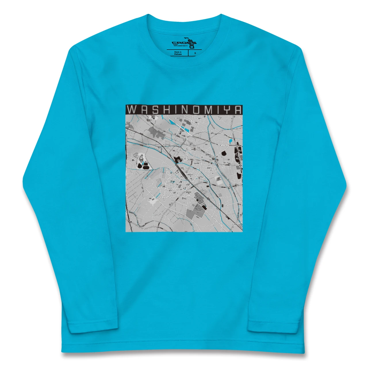 【鷲宮(埼玉県)】地図柄ロングスリーブTシャツ