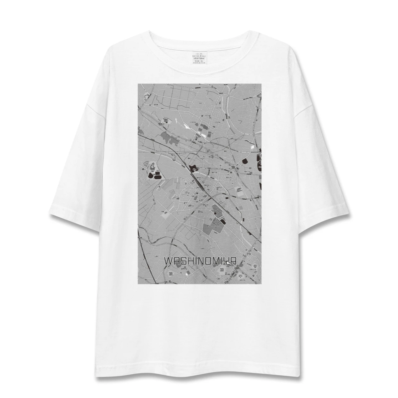 【鷲宮(埼玉県)】地図柄ビッグシルエットTシャツ
