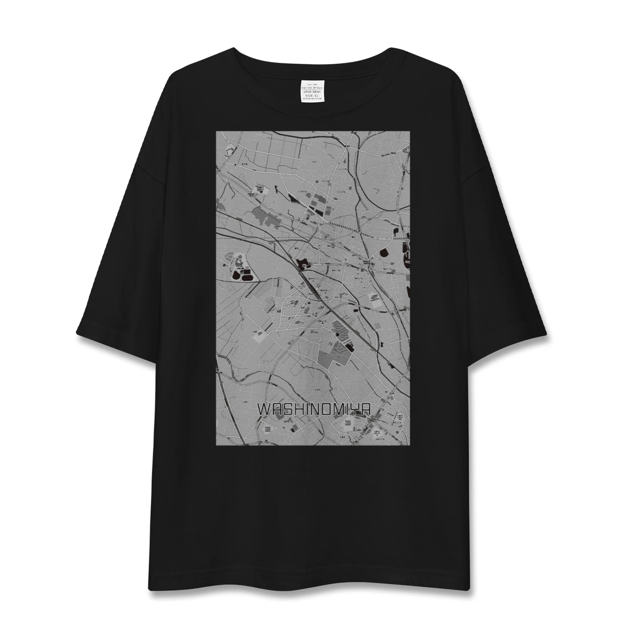 【鷲宮(埼玉県)】地図柄ビッグシルエットTシャツ