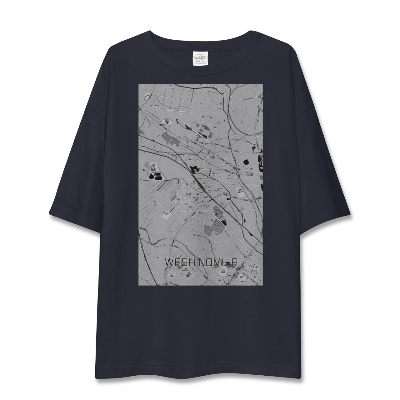 【鷲宮(埼玉県)】地図柄ビッグシルエットTシャツ