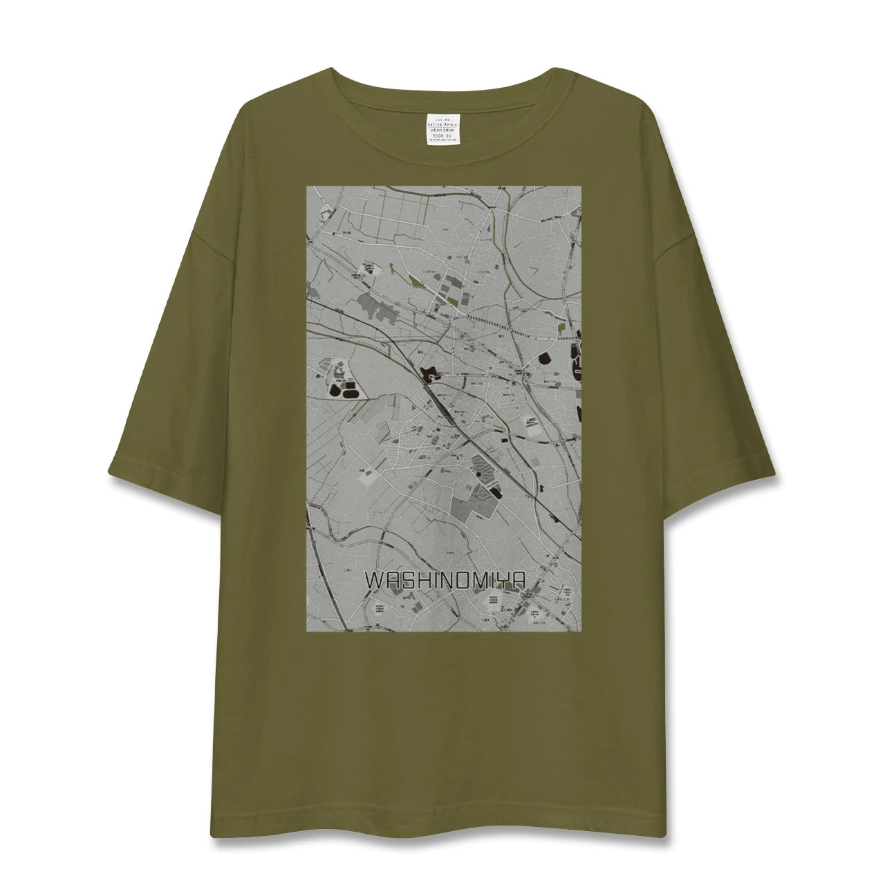 【鷲宮(埼玉県)】地図柄ビッグシルエットTシャツ